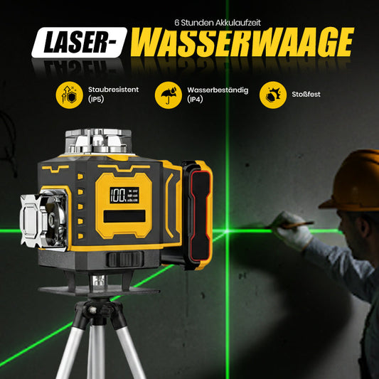 💎 57% RABATT! 💎 Multifunktions-Laserwasserwaage – 360°-Horizont & Vertikallinien, Selbstnivellierend & Ideal für Heimwerker 📏🔦
