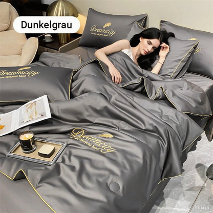 💎 50% RABATT! 💎 4-teiliges Atmungsaktives Bettwäsche-Set – Intelligente Temperaturregulierung, Kühlend & Ganzjährig Bequem 🌬️🛏️