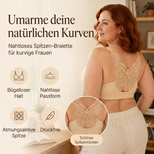 🎁Angebot: 49 % Rabatt⏳BH ohne Bügel mit Schmetterlingsstickerei