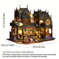 🏰3D Holzpuzzle, Handgefertigtes Holzpuzzle, 1 Set DIY Book Nook Kit, DIY Modellbausatz, 3D Desktop Dekoration Ornament, DIY Modellbausatz für Bücherregal Dekoration, Basteln