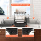 🏆Foldable Over Sink Dish Drying Rack｜Pull-Out 2-Tier Dish Drainer with Utensil Holder｜Space Saving Kitchen Organizer for Small Kitchens