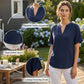 🌸Sommer-Sonderverkauf 49% RABATT 👕 Modisches lockeres einfarbiges Kurzarm-Oberteil