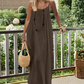 💃LETZTER TAG DES SALE – 50 % RABATT!!✨Einfarbiges rückenfreies Cami-Kleid für Damen💕