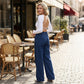 📢📢50% Rabatt!!⏰Damenjeans mit hoher Taille und weitem Bein