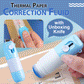 🧴🔪Thermopapier-Korrekturflüssigkeit mit Auspackmesser