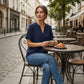 🌸Sommer-Sonderverkauf 49% RABATT 👕 Modisches lockeres einfarbiges Kurzarm-Oberteil