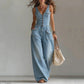 ☀️Locker sitzender Jumpsuit mit weiten Beinen und Taschen