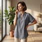 🌸Sommer-Sonderverkauf 49% RABATT 👕 Modisches lockeres einfarbiges Kurzarm-Oberteil