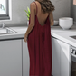 💃LETZTER TAG DES SALE – 50 % RABATT!!✨Einfarbiges rückenfreies Cami-Kleid für Damen💕