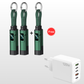 🔌 4-in-1-Ladekabel mit Digitalanzeige und Schlüsselanhänger – Schnellladefunktion, knickfest und kompakt