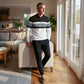 ✈️Kostenlose Lieferung✈️Herren-Set: Pullover mit grafischem Druck und Hose