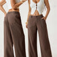 🔥🔥 2026 NEU 🥳☀️ Lässige Damen Loungehose aus Baumwoll-Leinen-Mix 👖 Fließend, gerades Bein & hoher Bund – perfekt für Sommer & Alltag 🌸