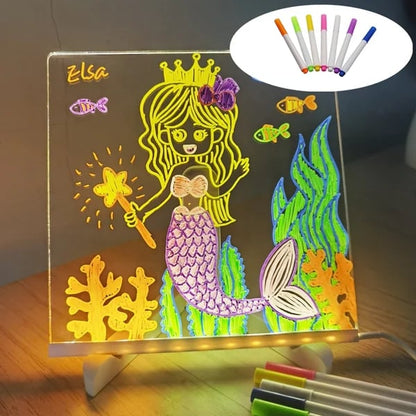 💥💥50% RABATT – Nur für kurze Zeit! 💥💥🎨 LED Leuchttafel 🎁 Kaufe 1 und erhalte 7 Farbstifte gratis