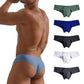 【✨ 1 + 2 gratis – 3 Stück】Atmungsaktive Herrenunterhosen, einfarbig, mit niedriger Taille