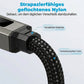 🔌 4-in-1-Ladekabel mit Digitalanzeige und Schlüsselanhänger – Schnellladefunktion, knickfest und kompakt