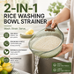 🍚 Wash Rice Without Losing a Grain – Fine Mesh Colander Bowl with Handle. UK Stock