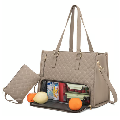 🔥3 in 1 Lunch Tote Bag für Frauen🎁Gratis passende Geldbörse⏰Lösen Sie Ihr Taschenproblem