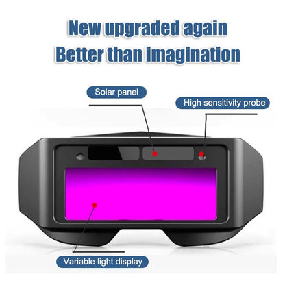 🥽 -50% ! ☀️ Schweißerschutzbrille – Automatische Solar-Verdunkelung – DIN 9-13 & 1/25 000 s für MIG/TIG-Schweißen ⚡