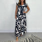 💎 -50% AUF DEN JUMPSUIT! 💎 Sommerlicher Jumpsuit mit gerafften, weiten Beinen & geometrischen Prints für Damen ✨