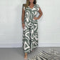 💎 -50% AUF DEN JUMPSUIT! 💎 Sommerlicher Jumpsuit mit gerafften, weiten Beinen & geometrischen Prints für Damen ✨