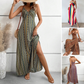 Bedrucktes Cami-Maxikleid mit Seitenschlitz🌸🌸Eine modische Wahl, um Ihren Glamour zu zeigen