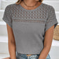 🍃 Gestrickte Mesh Short Sleeve Top