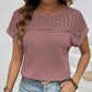 🍃 Gestrickte Mesh Short Sleeve Top