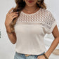 🍃 Gestrickte Mesh Short Sleeve Top