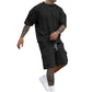 Set aus Freizeit-T-Shirt mit kurzen Ärmeln und Shorts für Herren