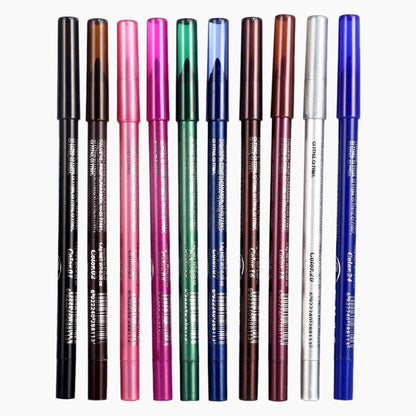 💄Intensiver und farbenfroher Look – 10 Gel-Eyeliner-Stifte – Nur für kurze Zeit!🎯👁️‍🗨️