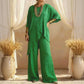 👚 60% RABATT! 💃 Zweiteiliges Damen-Outfit mit Lockerer Passform & Asymmetrischem Oberteil – Trendy Design, Bequem & Vielseitig 🌸