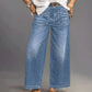 👖 Damen High-Rise Weitbeinjeans – Casual & bequem! Jetzt mit 50% Rabatt!