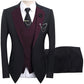 🤵 50% RABATT! ✨ 3-teiliger Herren-Hochzeitsanzug – Kontrast-Design, Slim-Fit & Elegant – Für Hochzeit, Business & Events, S-4XL