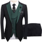 🤵 50% RABATT! ✨ 3-teiliger Herren-Hochzeitsanzug – Kontrast-Design, Slim-Fit & Elegant – Für Hochzeit, Business & Events, S-4XL
