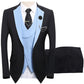 🤵 50% RABATT! ✨ 3-teiliger Herren-Hochzeitsanzug – Kontrast-Design, Slim-Fit & Elegant – Für Hochzeit, Business & Events, S-4XL