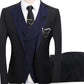 🤵 50% RABATT! ✨ 3-teiliger Herren-Hochzeitsanzug – Kontrast-Design, Slim-Fit & Elegant – Für Hochzeit, Business & Events, S-4XL