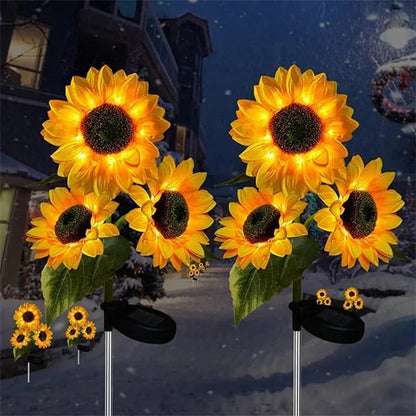 🌻SCONTO DEL 50%! ☀️ Luci solari a forma di girasole impermeabili - Petali realistici, IP65 resistenti alle intemperie e luminosità automatica 8-12 ore ☀️🌻
