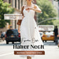 🌞Frühlingserwachen: 50% Rabatt!👗Halsfreies, rückenfreies Layering-Maxikleid – Bohemian Chic & fließend bequem!