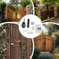 💘 Valentinstagsangebot: 50% Rabatt!🔒Doppelseitiges 50/70 mm Hoftor-Schloss mit langer Falle & 5 Schlüsseln – Robustes Eisenschloss für Innen- & Außenbereich!
