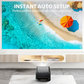 💎 50% RABATT! 💎 Smart Full HD Projektor mit Automatischem Fokus – 1080P, Wi-Fi 6, 360° Gimbal-Ständer & Kurzdistanz 📽️🔥