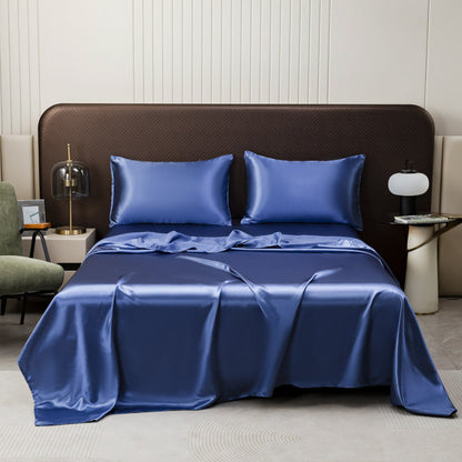 💘 Valentinstagsangebot: 50% Rabatt!🛏️ Unifarbenes Satin-Spannbettlaken | Haar- & hautfreundlich | Temperaturausgleichend | Langlebig & maschinenwaschbar