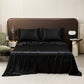 💘 Valentinstagsangebot: 50% Rabatt!🛏️ Unifarbenes Satin-Spannbettlaken | Haar- & hautfreundlich | Temperaturausgleichend | Langlebig & maschinenwaschbar