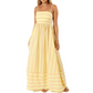 🌞🔥Langes, fließendes Swing-Kleid mit Spaghettiträgern und Cut-outs