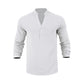 ⏳🔥 50% RABATT – zeitlich begrenzt!👔Lässiges Henley-T-Shirt für Herren