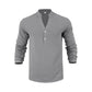 ⏳🔥 50% RABATT – zeitlich begrenzt!👔Lässiges Henley-T-Shirt für Herren