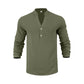 ⏳🔥 50% RABATT – zeitlich begrenzt!👔Lässiges Henley-T-Shirt für Herren