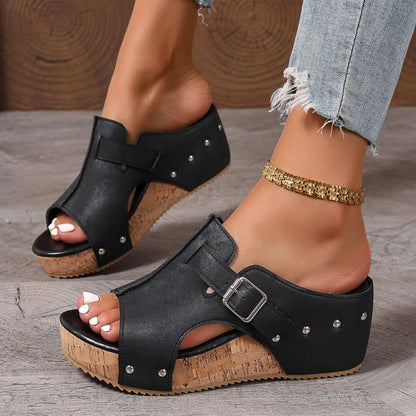 👡 50 % Rabatt! 🌞 Sandalen mit Keilabsatz für Damen – gepolsterte, leichte und bequeme Sohlen, rutschfest ✨