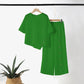 🌞Frühlingserwachen: 50% Rabatt!✨Boho Zweiteiler für Damen: Fließendes Hosen-Set mit asymmetrischem Saum & weitem Bein