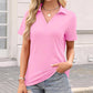 🔥Solange der Vorrat reicht 50% Rabatt!🎉Beilaufiges Damen-T-Shirt mit V-Ausschnitt und Kragen