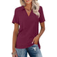🔥Solange der Vorrat reicht 50% Rabatt!🎉Beilaufiges Damen-T-Shirt mit V-Ausschnitt und Kragen
